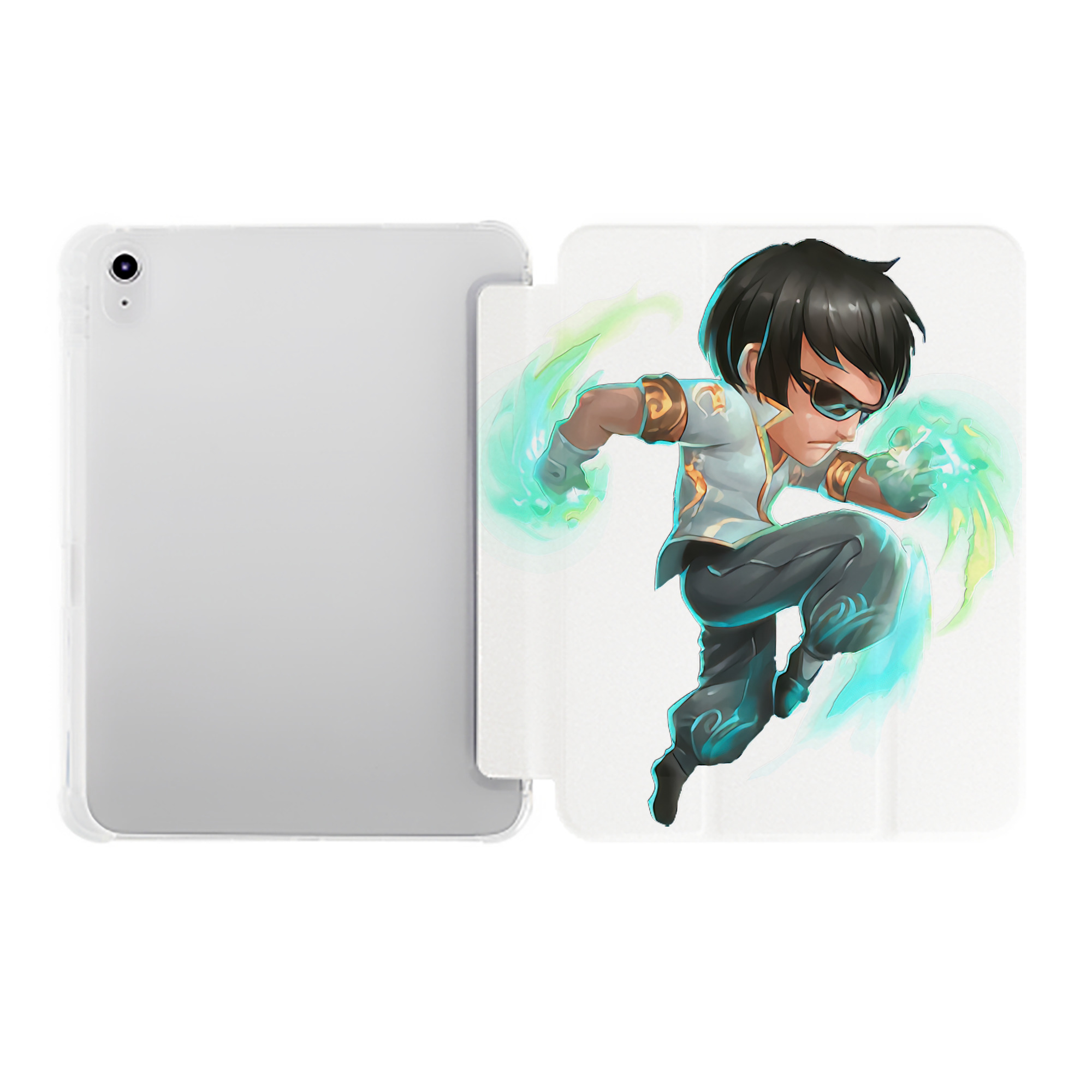 （画像用） リーグ・オブ・レジェンド League of Legends LOL IPad ケース ペン収納付き 三つ折りスタンド PUレザー×シリコン 対応機種9.5/10.5/10.9インチ